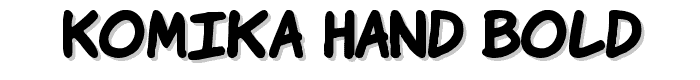 Komika Hand Bold font